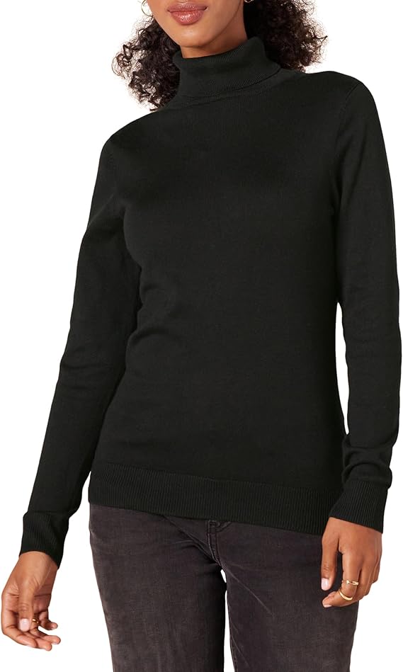 ZIB CLOTHING ARTICLE # 2206 Women's Classic-Fit Lightweight Long-Sleeve Turtleneck Sweater